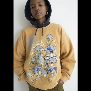 Urban Outfitters Project Social T Mushroom Pullover Sweatshirt, Small/Med, NWT